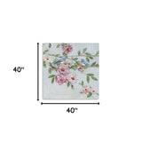 Large Pretty Pink Blooms Canvas Wall Art - Homeroots - Flyclothing LLC