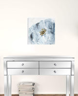 20" x 20" Watercolor Abstract Gray Blue Flower II Canvas Wall Art - Homeroots - Flyclothing LLC