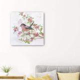 Flower And Bird Unframed Print Wall Art - Homeroots - Flyclothing LLC