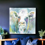 Watercolor Cow Unframed Print Wall Art - Homeroots - Flyclothing LLC