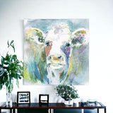 Watercolor Cow Unframed Print Wall Art - Homeroots