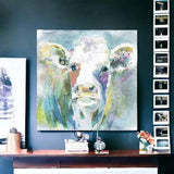 Watercolor Cow Unframed Print Wall Art - Homeroots - Flyclothing LLC