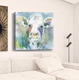 Watercolor Cow Unframed Print Wall Art - Homeroots - Flyclothing LLC