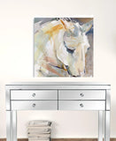 30" x 30" Abstract Watercolor Horse Canvas Wall Art - Homeroots