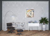 40" x 40" Abstract Watercolor Horse Canvas Wall Art - Homeroots - Flyclothing LLC
