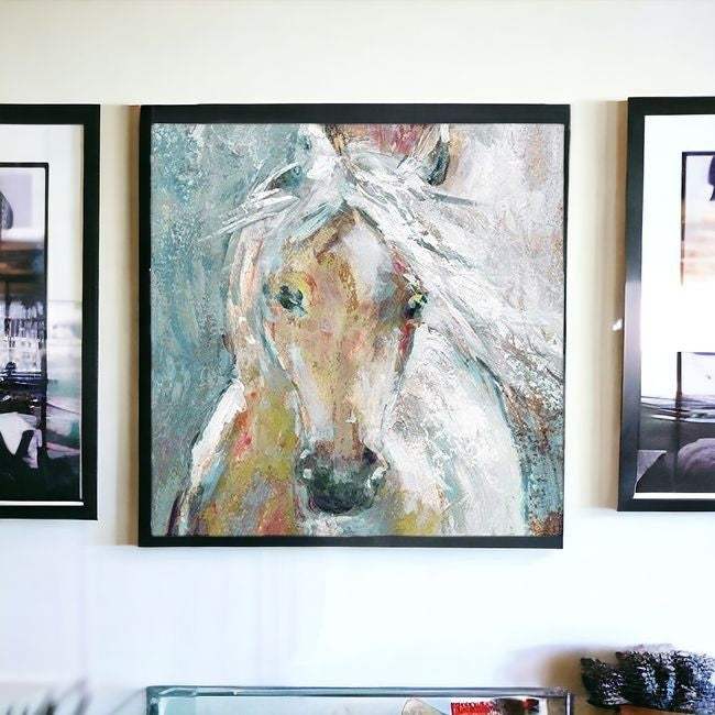 Whimsical Horse Unframed Print Wall Art - Homeroots - Flyclothing LLC