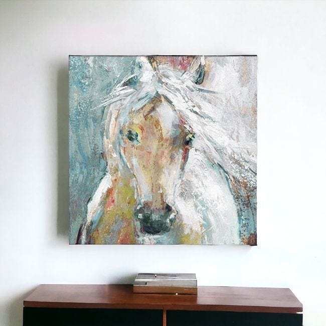 Whimsical Horse Unframed Print Wall Art - Homeroots - Flyclothing LLC