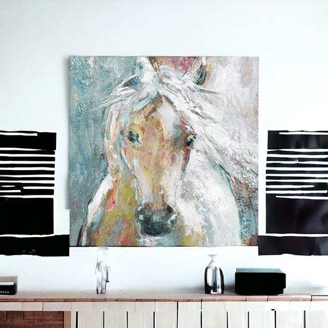 Whimsical Horse Unframed Print Wall Art - Homeroots - Flyclothing LLC