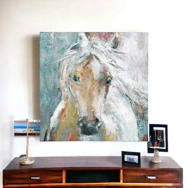 Whimsical Horse Unframed Print Wall Art - Homeroots - Flyclothing LLC