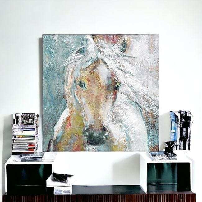 Whimsical Horse Unframed Print Wall Art - Homeroots - Flyclothing LLC