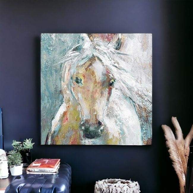 Whimsical Horse Unframed Print Wall Art - Homeroots - Flyclothing LLC