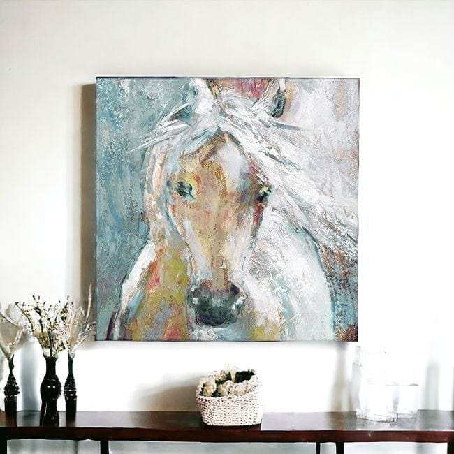 Whimsical Horse Unframed Print Wall Art - Homeroots - Flyclothing LLC