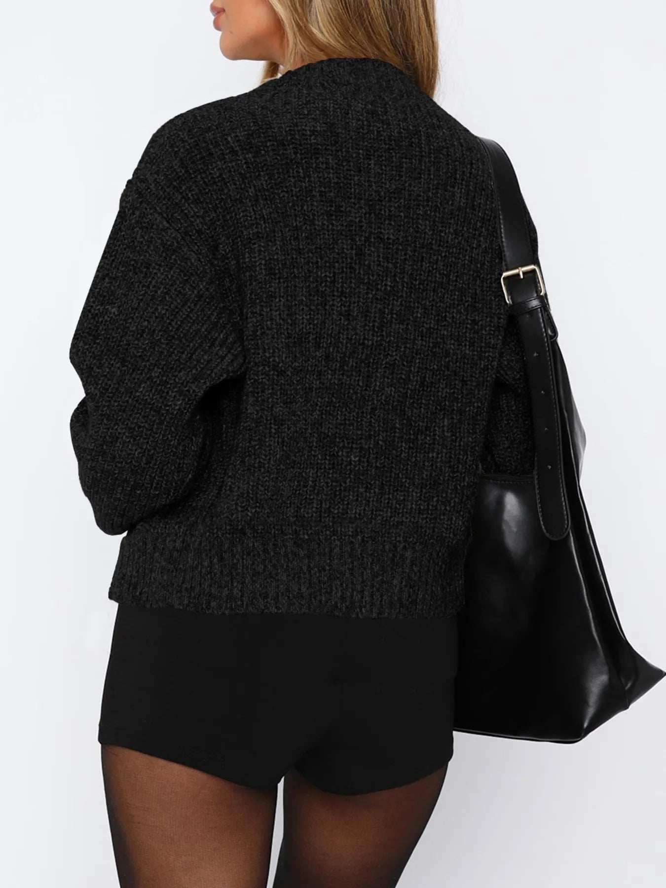 Zip Up Long Sleeve Cardigan - Trendsi - Flyclothing LLC