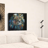 Painted Lion Portrait Unframed Print Wall Art - Homeroots - Flyclothing LLC