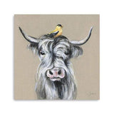 Cute Highland Cow Unframed Print Wall Art - Homeroots - Flyclothing LLC