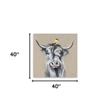 Cute Highland Cow Unframed Print Wall Art - Homeroots - Flyclothing LLC