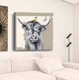 Cute Highland Cow Unframed Print Wall Art - Homeroots - Flyclothing LLC