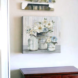 Rustic Grey Flowers Unframed Print Wall Art - Homeroots - Flyclothing LLC