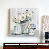 Rustic Grey Flowers Unframed Print Wall Art - Homeroots - Flyclothing LLC