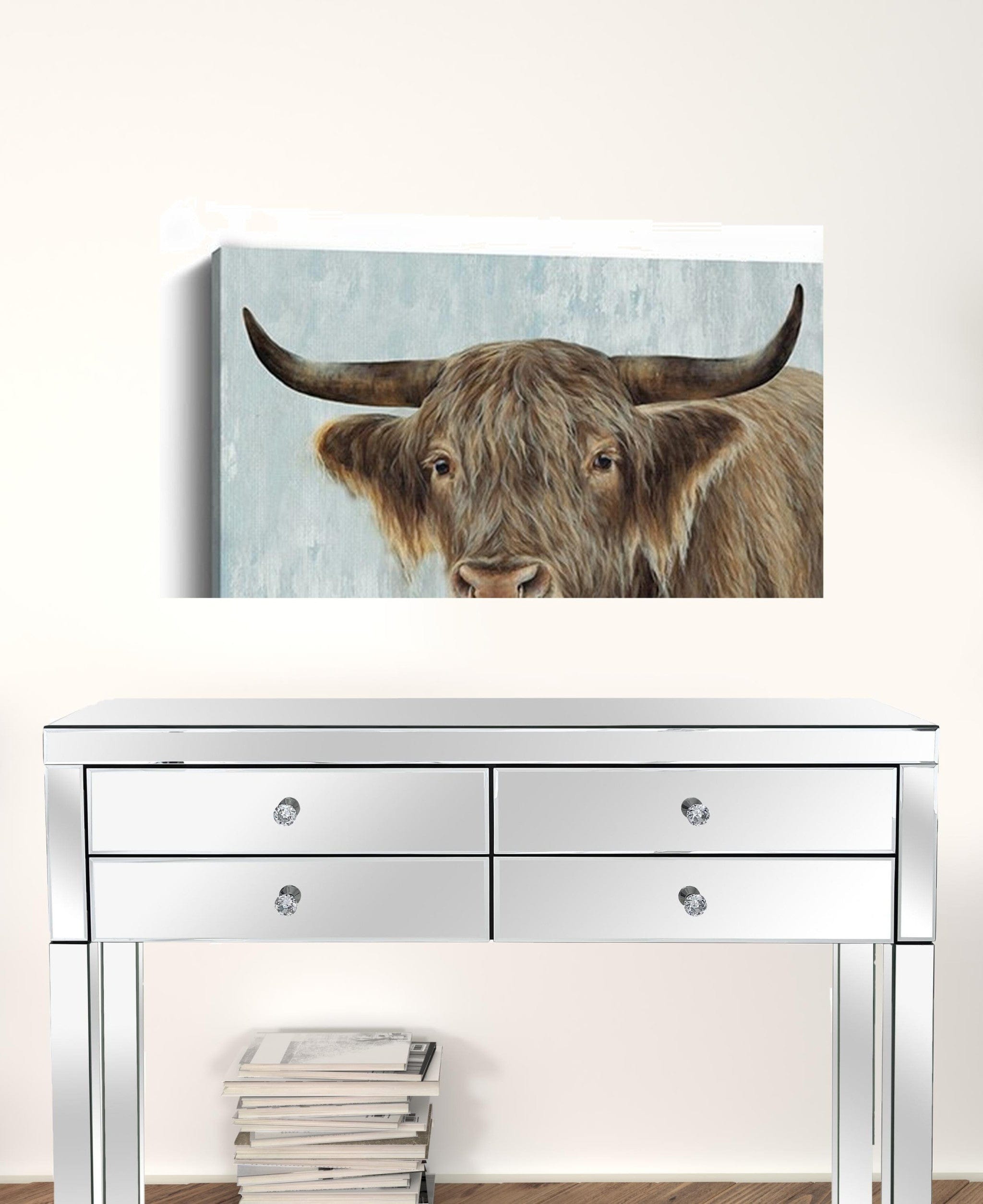 32" x 24" Bold No Bull Canvas Wall Art - Homeroots