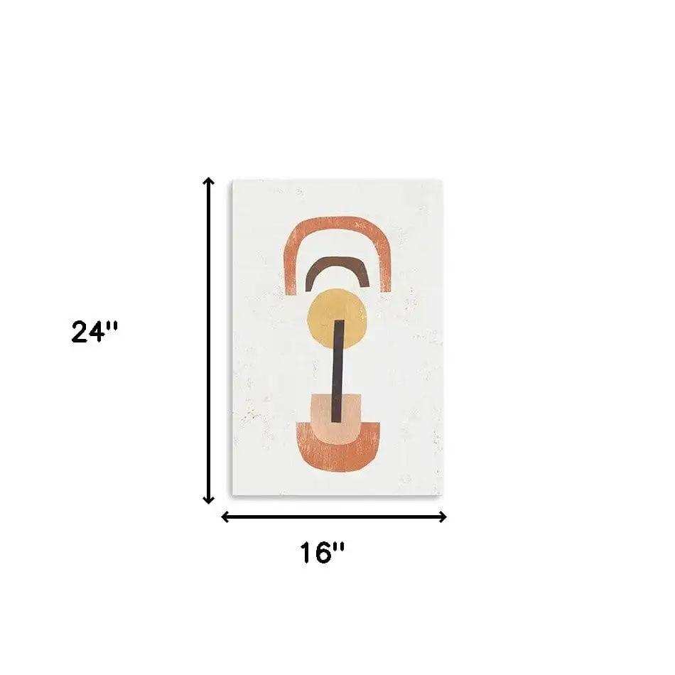 Abstract Shapes In Balance Unframed Print Wall Art - Homeroots - Flyclothing LLC