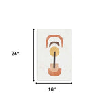 Abstract Shapes In Balance Unframed Print Wall Art - Homeroots - Flyclothing LLC