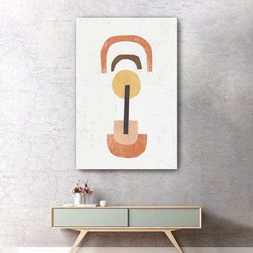 Abstract Shapes In Balance Unframed Print Wall Art - Homeroots - Flyclothing LLC