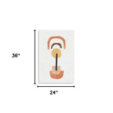 Abstract Shapes In Balance Unframed Print Wall Art - Homeroots - Flyclothing LLC