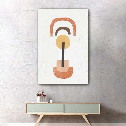 Abstract Shapes In Balance Unframed Print Wall Art - Homeroots - Flyclothing LLC
