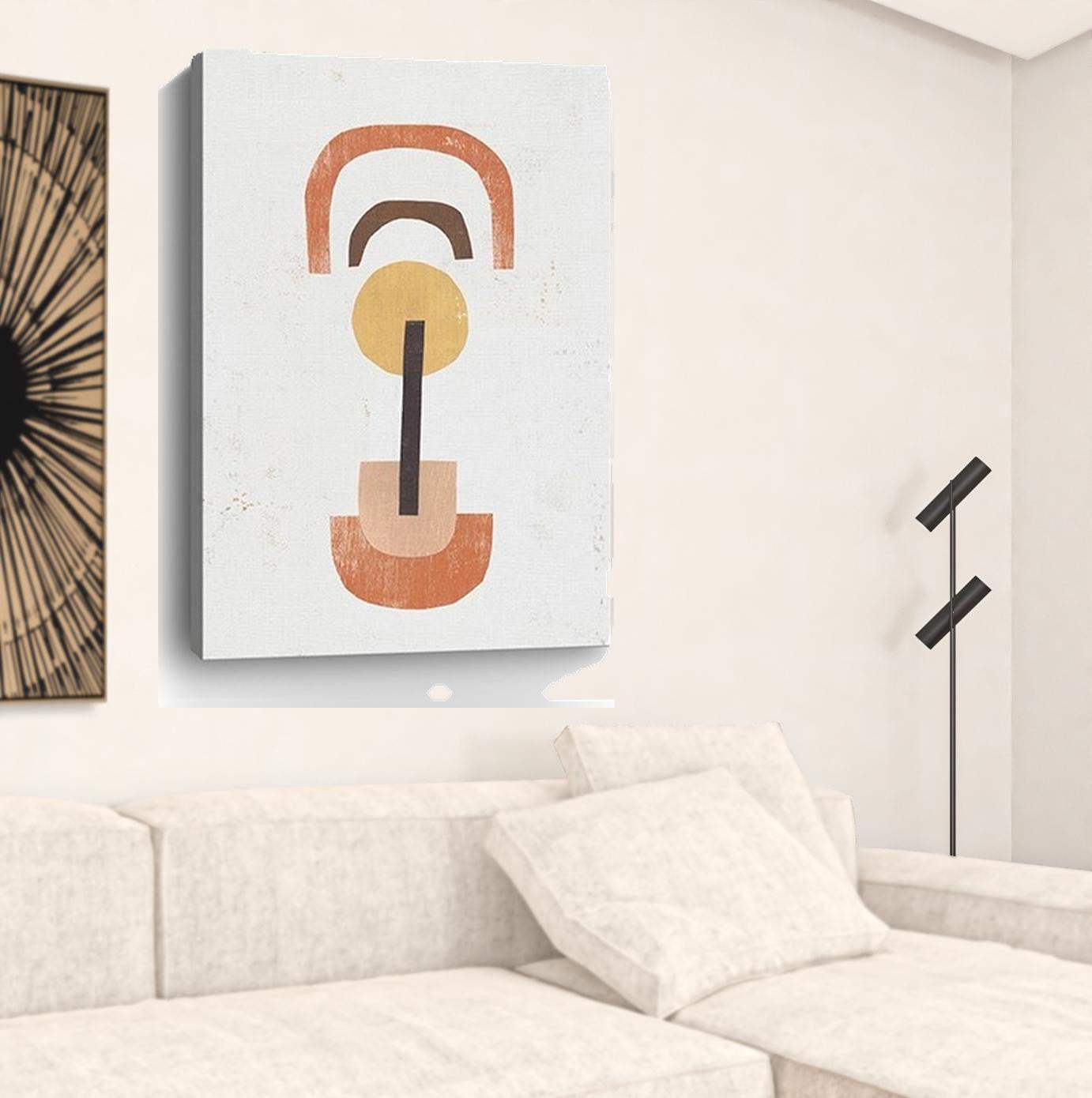 Abstract Shapes In Balance Unframed Print Wall Art - Homeroots - Flyclothing LLC