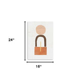 Abstract Orange Shapes In Balance Unframed Print Wall Art - Homeroots - Flyclothing LLC