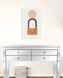 Abstract Orange Shapes In Balance Unframed Print Wall Art - Homeroots - Flyclothing LLC