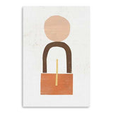 Abstract Orange Shapes In Balance Unframed Print Wall Art - Homeroots - Flyclothing LLC