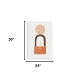 Abstract Orange Shapes In Balance Unframed Print Wall Art - Homeroots - Flyclothing LLC