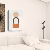 Abstract Orange Shapes In Balance Unframed Print Wall Art - Homeroots - Flyclothing LLC