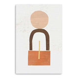 Abstract Orange Shapes In Balance Unframed Print Wall Art - Homeroots - Flyclothing LLC