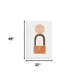 Abstract Orange Shapes In Balance Unframed Print Wall Art - Homeroots - Flyclothing LLC