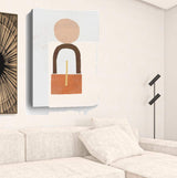 Abstract Orange Shapes In Balance Unframed Print Wall Art - Homeroots - Flyclothing LLC