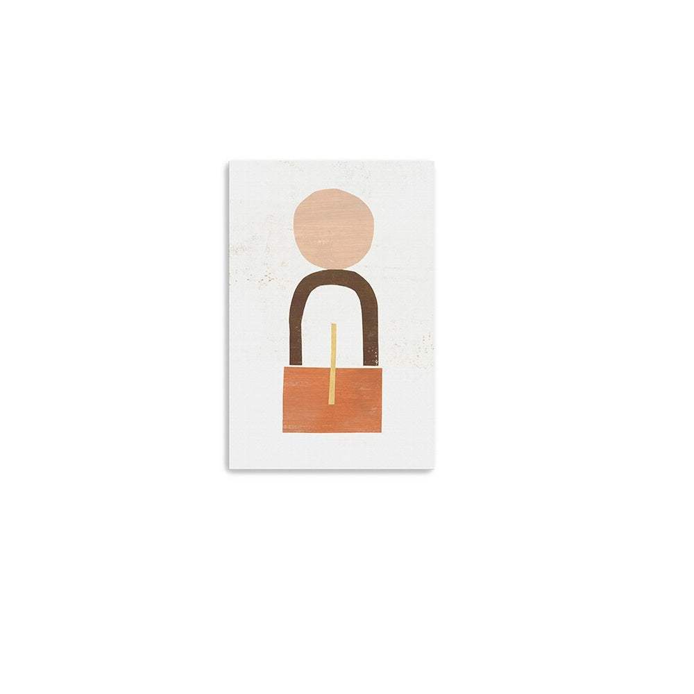 Abstract Orange Shapes In Balance Unframed Print Wall Art - Homeroots - Flyclothing LLC