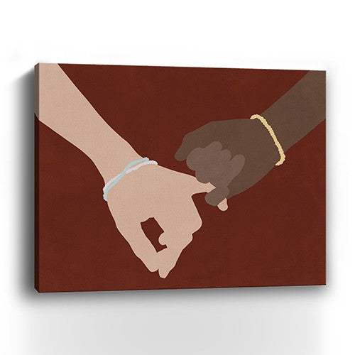 Large Friendship Promise Canvas Wall Art - Homeroots - Flyclothing LLC