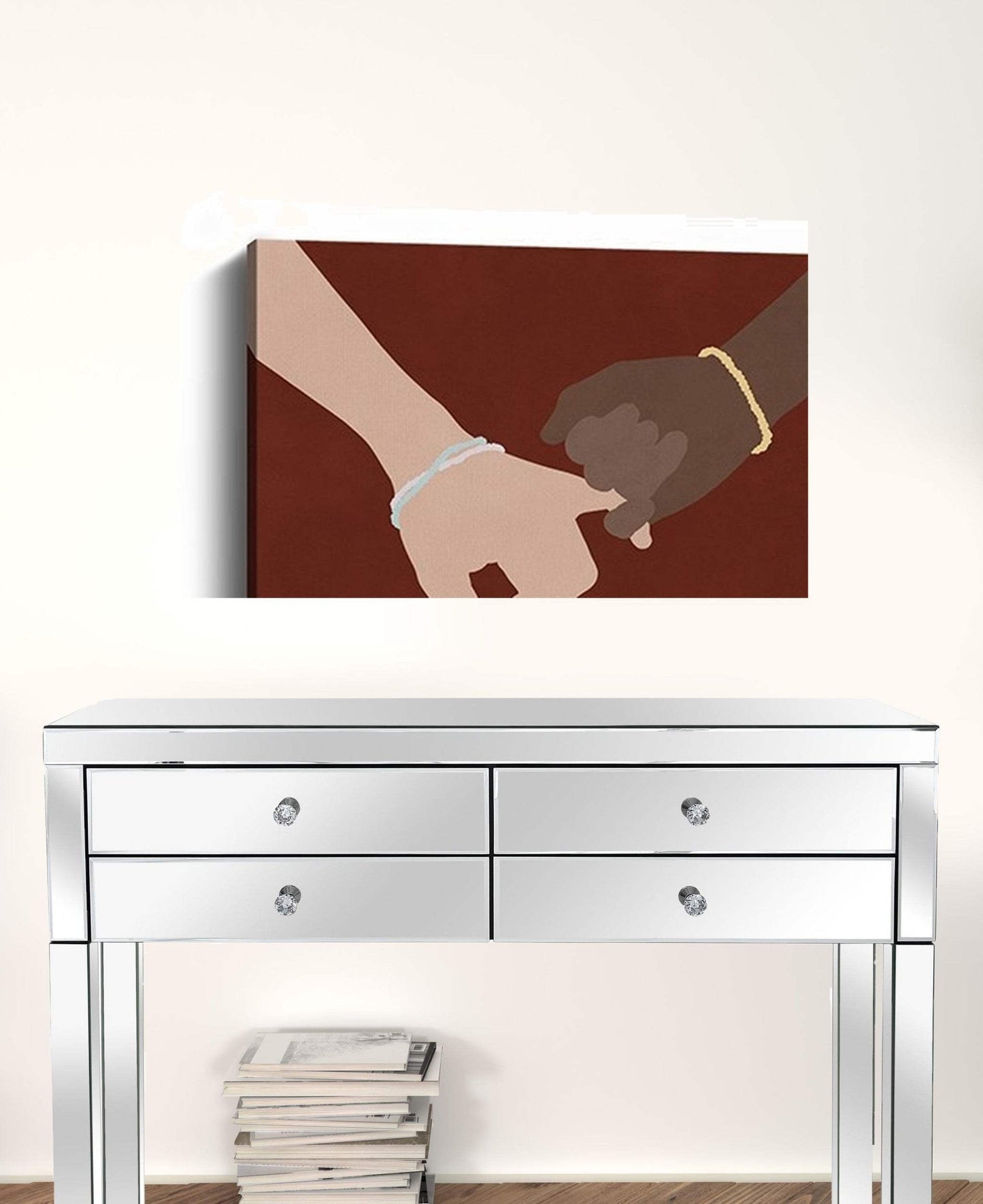 Large Friendship Promise Canvas Wall Art - Homeroots - Flyclothing LLC