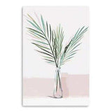 Pretty Green Foliage Pink Unframed Print Wall Art - Homeroots - Flyclothing LLC