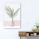 Pretty Green Foliage Pink Unframed Print Wall Art - Homeroots - Flyclothing LLC