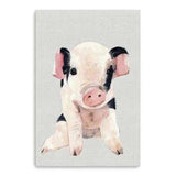 Cute Pink Piglet Unframed Print Wall Art - Homeroots - Flyclothing LLC