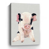 Cute Pink Piglet Unframed Print Wall Art - Homeroots - Flyclothing LLC