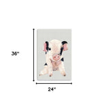 Cute Pink Piglet Unframed Print Wall Art - Homeroots - Flyclothing LLC