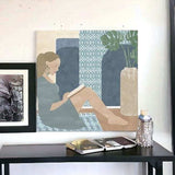 Bohemian Book Lady Unframed Print Wall Art - Homeroots - Flyclothing LLC