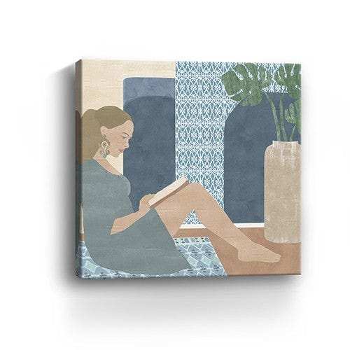 Bohemian Book Lady Unframed Print Wall Art - Homeroots - Flyclothing LLC