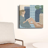 Bohemian Book Lady Unframed Print Wall Art - Homeroots - Flyclothing LLC