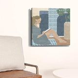 Bohemian Book Lady Unframed Print Wall Art - Homeroots - Flyclothing LLC